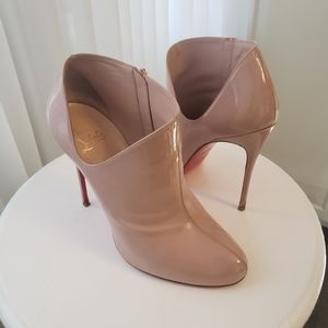 Authentic Christian Louboutin Lisse booties in blush sz 39